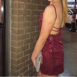 Urban Outfitters Textured Snake Print Mini Dress